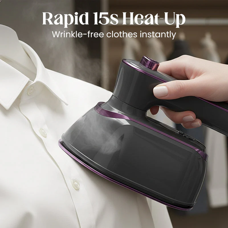 Foldable Handheld Steamer with 180° Rotating Handle - Image 4
