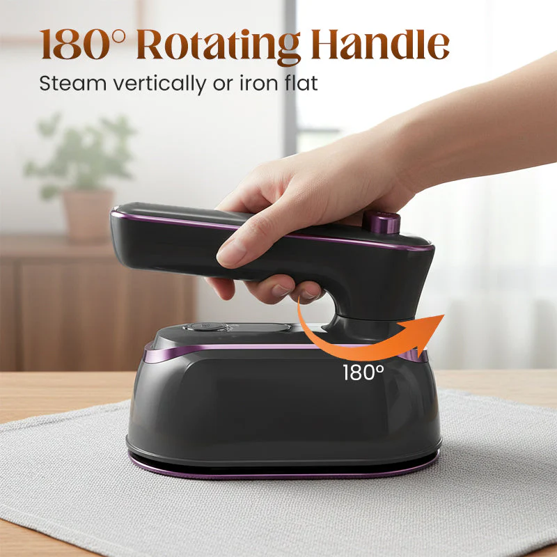 Foldable Handheld Steamer with 180° Rotating Handle - Image 5