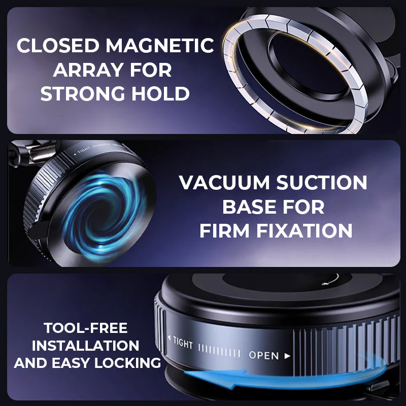 📱 BUY 2, GET 1 FREE! 🚗 Foldable Magnetic Mount – Stable Fixing, Compact Design & 360° Rotation 🧲 - Image 3