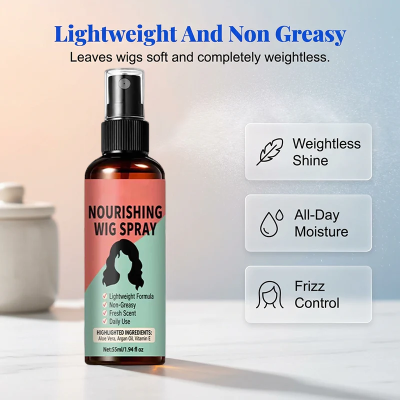 🔥Limited Time Promotion 50% OFF🔥Lightweight No-Rinse Nourishing Wig Spray - Image 3