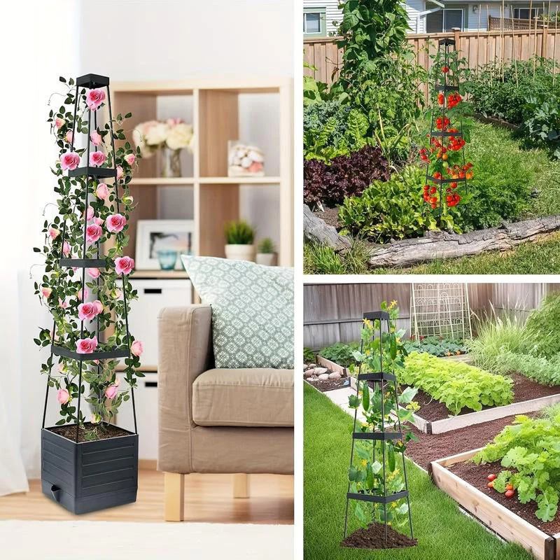 Garden Raised Bed Planter Boxes with Trellis - Image 5