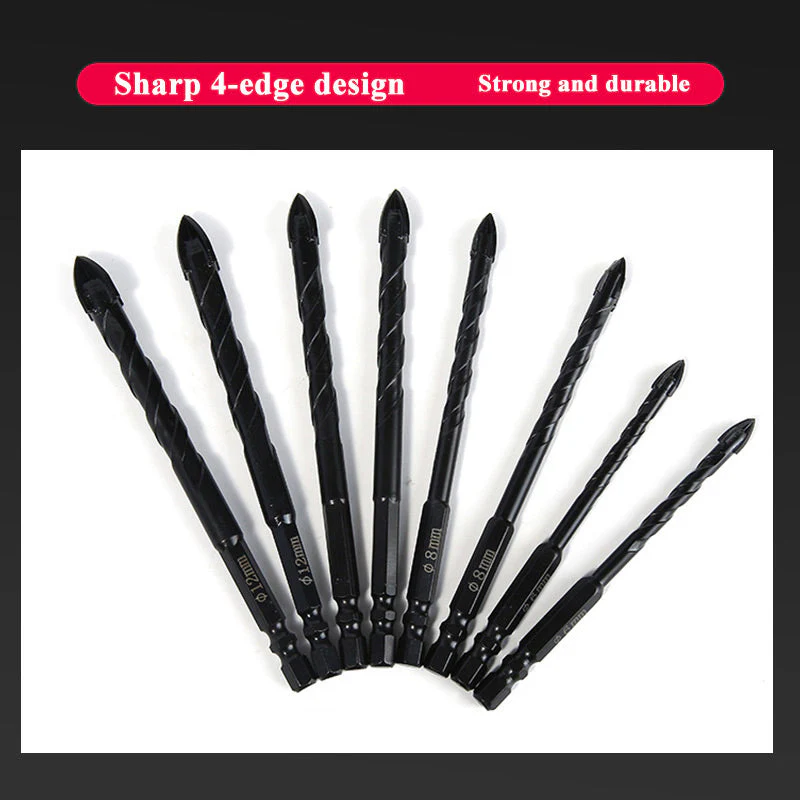 🔥Hot Sale！🔥4-edge Cross Drill Bit Set 7pcs - Image 5