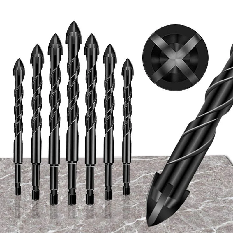 🔥Hot Sale！🔥4-edge Cross Drill Bit Set 7pcs - Image 7