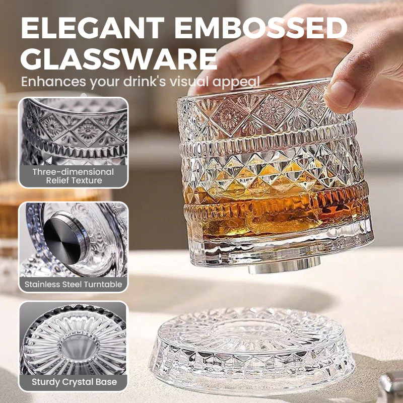 🥃  360° Rotating Whiskey Glass – Aerate & Relieve Stress ✨ - Image 3
