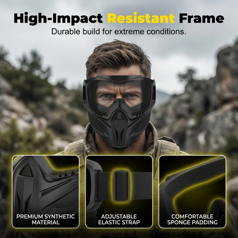 Detachable Full Face Goggle Mask - Image 6