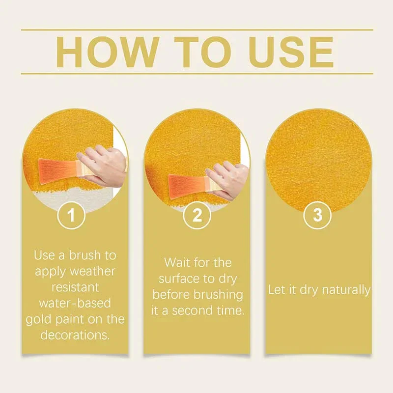 🎨🏡Water-Based Weather-Resistant Gold Paint - Image 5