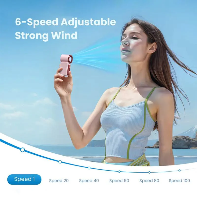 🥳2026 HOT SALE🥳💨❄️ 50% OFF! Turbo Handheld Fan – 16900 RPM, 6 speeds, LED display.  🌬️✨ - Image 18