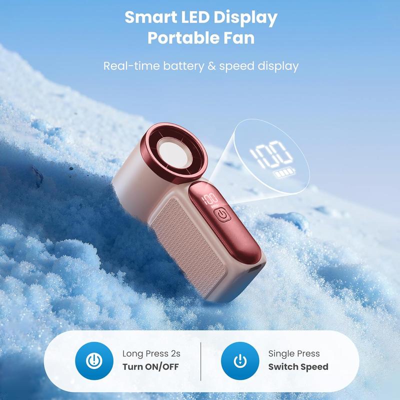🥳2026 HOT SALE🥳💨❄️ 50% OFF! Turbo Handheld Fan – 16900 RPM, 6 speeds, LED display.  🌬️✨ - Image 19
