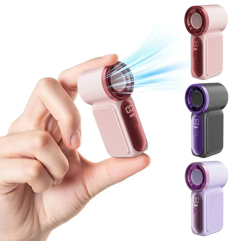 🥳2026 HOT SALE🥳💨❄️ 50% OFF! Turbo Handheld Fan – 16900 RPM, 6 speeds, LED display.  🌬️✨ - Image 21