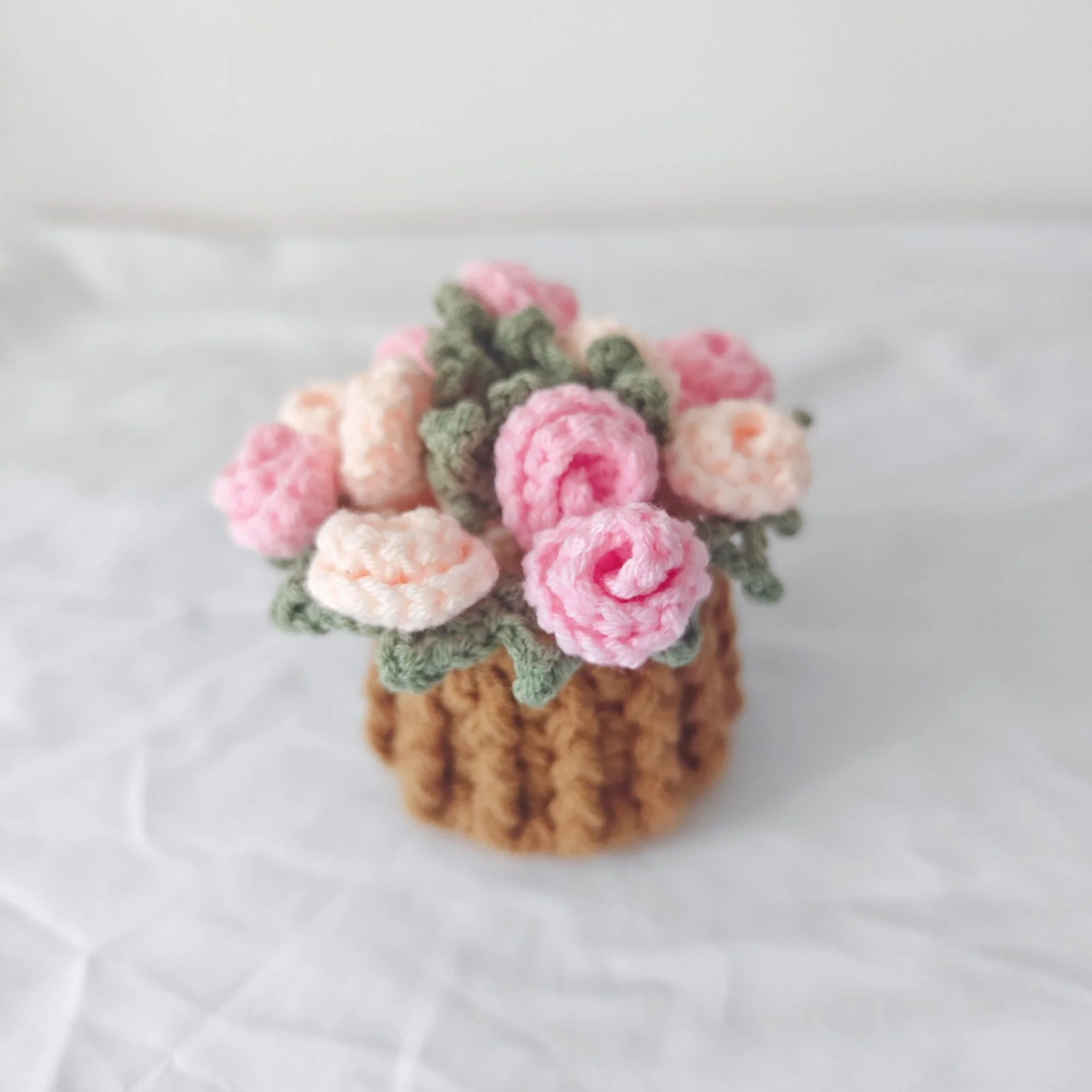 Handmade Floral Yarn Coasters - Image 20
