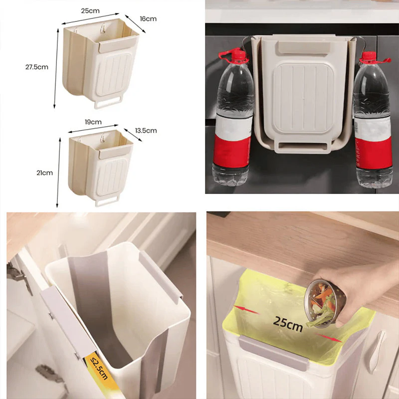 Multipurpose Hanging Collapsible Trash Can for Kitchen - Image 8