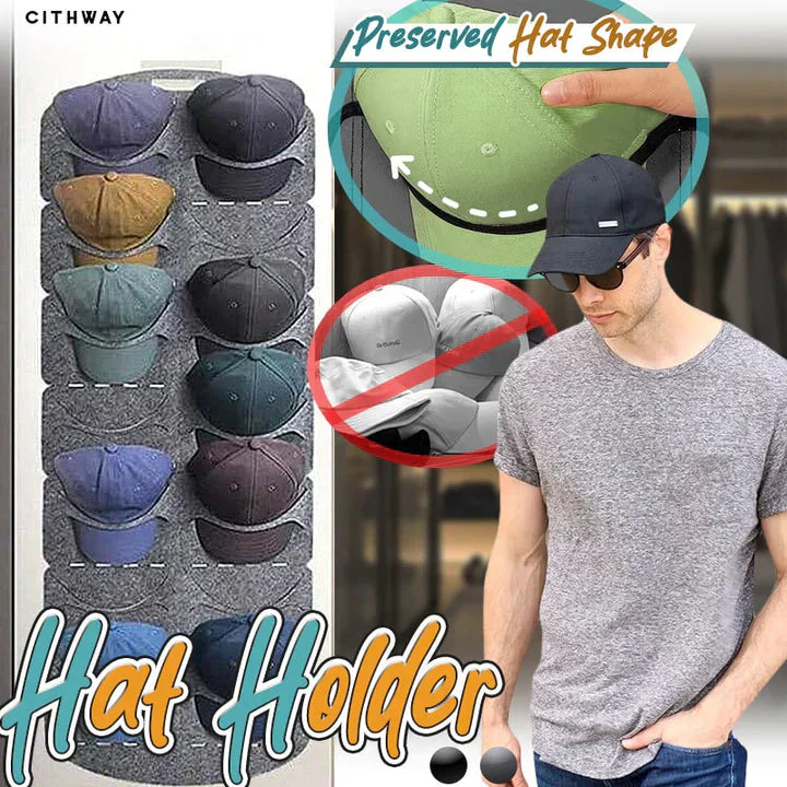 Hanging hat holder with multiple pockets - Image 2
