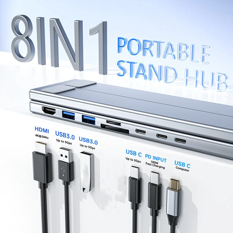 💥HOT SALE💥Limited-time offer-USB-C Docking Station Laptop Stand with 4K HDMI - Image 2