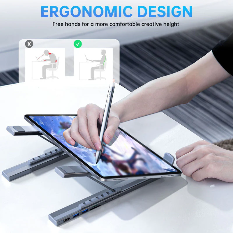 💥HOT SALE💥Limited-time offer-USB-C Docking Station Laptop Stand with 4K HDMI - Image 3