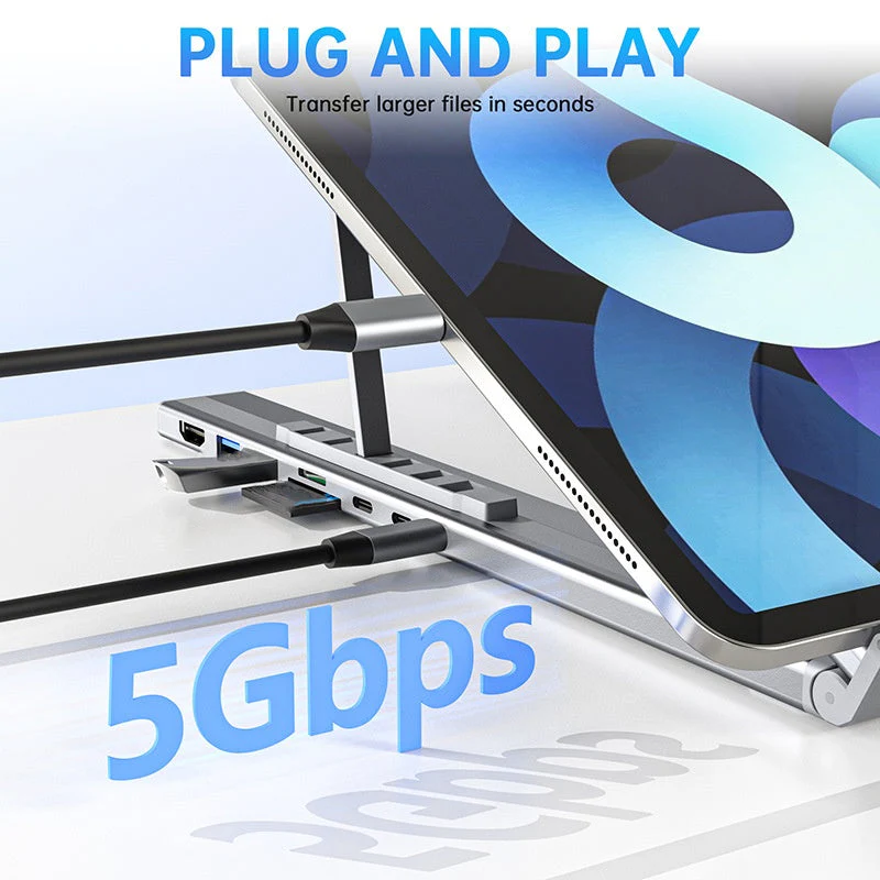 💥HOT SALE💥Limited-time offer-USB-C Docking Station Laptop Stand with 4K HDMI - Image 4