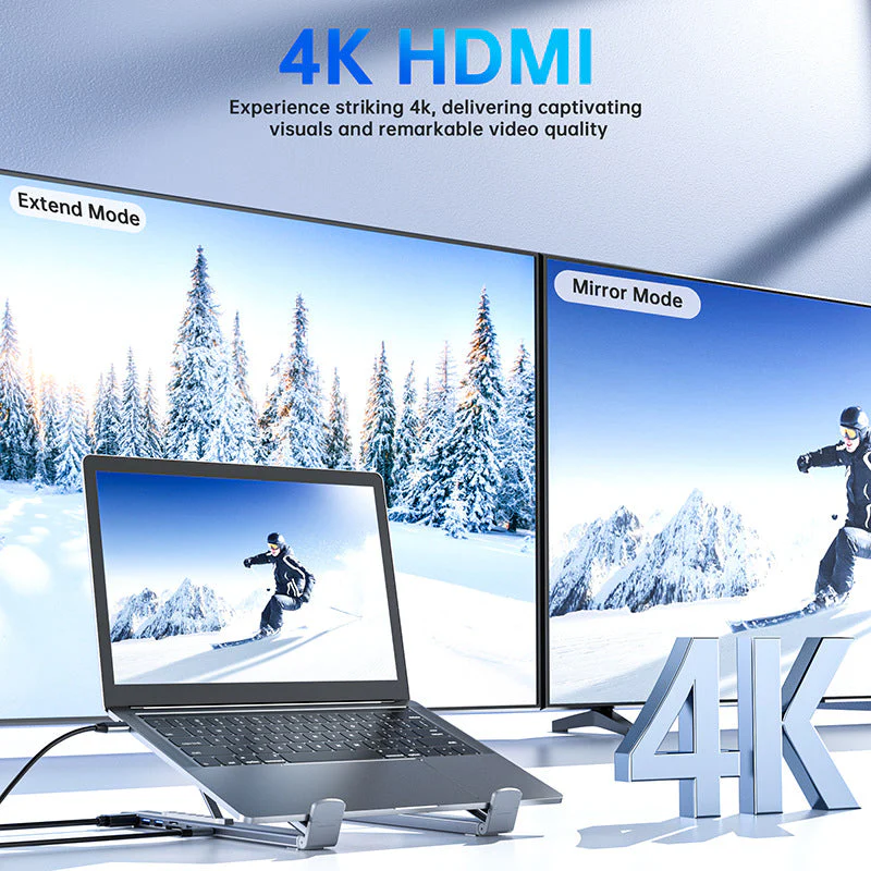 💥HOT SALE💥Limited-time offer-USB-C Docking Station Laptop Stand with 4K HDMI - Image 5