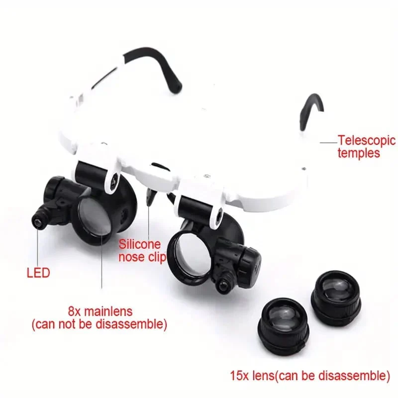 🌟 2026 Clarity Revolution | Adjustable Head Magnifier with Light | 3 Zoom Levels for Details 🔍【BUY2 GET1】 - Image 8