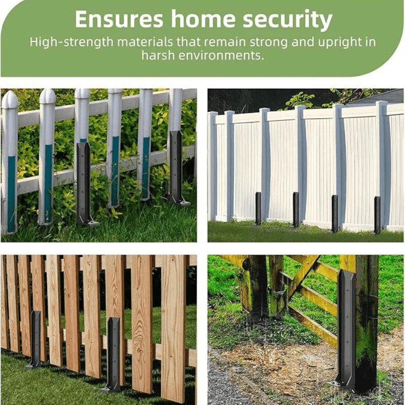 ✨ 50% OFF! 🛠️ Heavy-Duty Fence Post Repair Kit – No Digging & H-Shaped Reinforcement 🚧 - Image 4