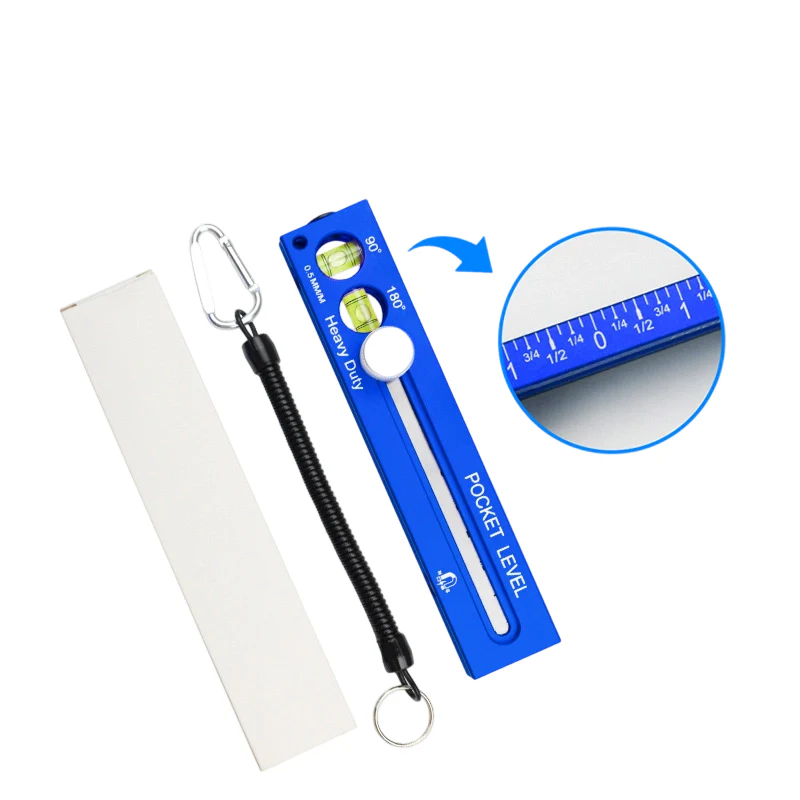 Heavy-Duty Pocket Level with Sliding Ruler - Image 11