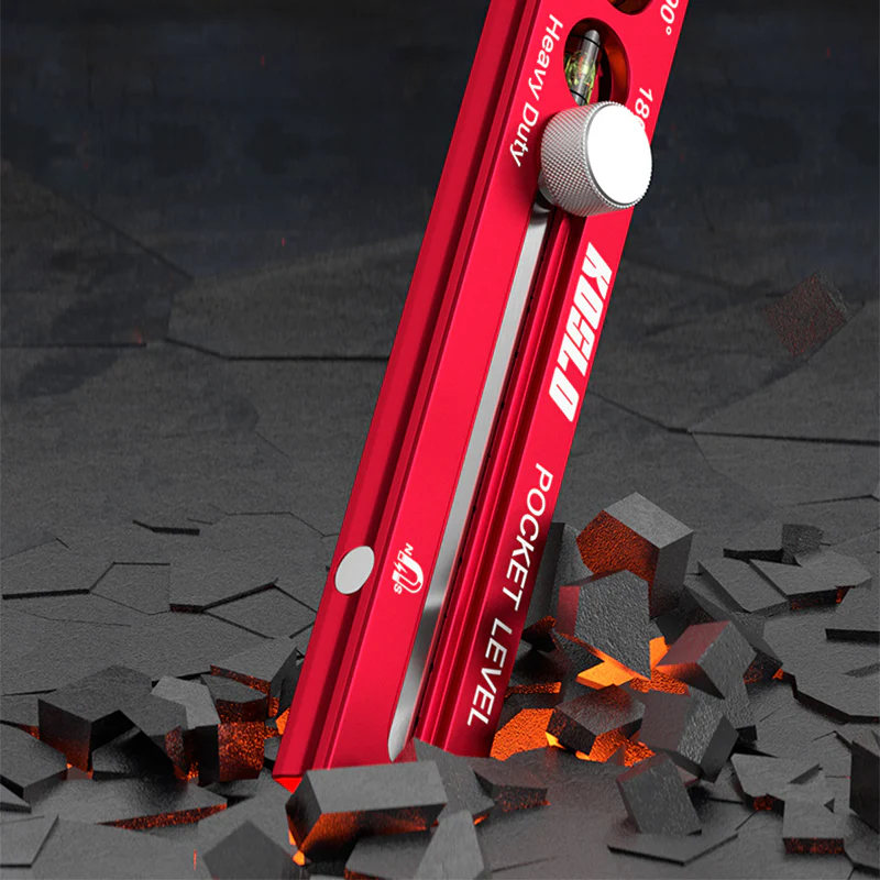 Heavy-Duty Pocket Level with Sliding Ruler - Image 4