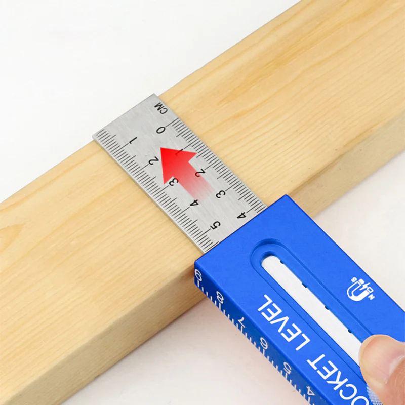 Heavy-Duty Pocket Level with Sliding Ruler - Image 5
