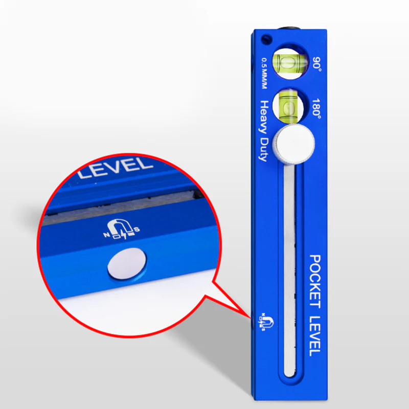 Heavy-Duty Pocket Level with Sliding Ruler - Image 7