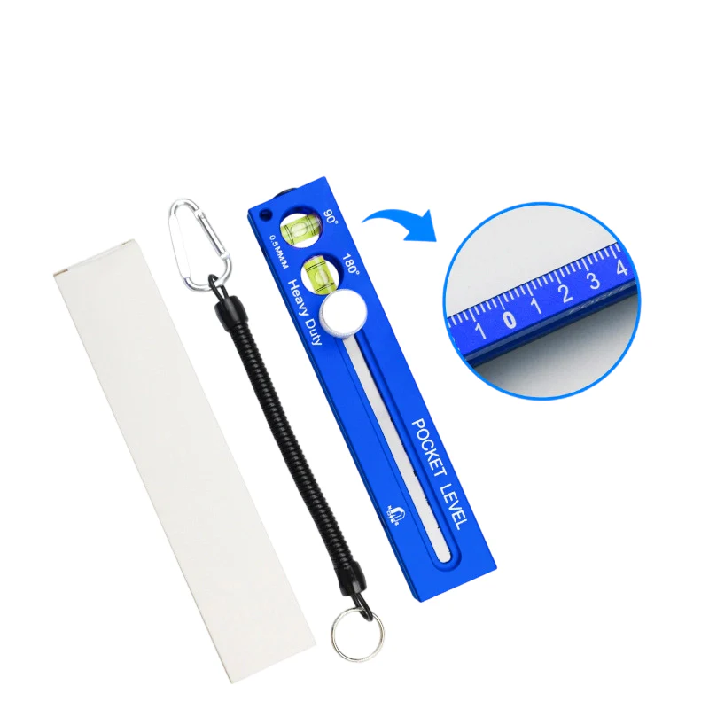 Heavy-Duty Pocket Level with Sliding Ruler - Image 9