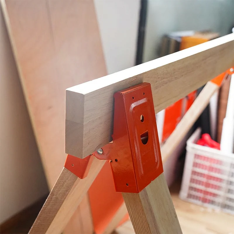 Heavy-Duty Sawhorse Bracket with Down Clamp - Image 3