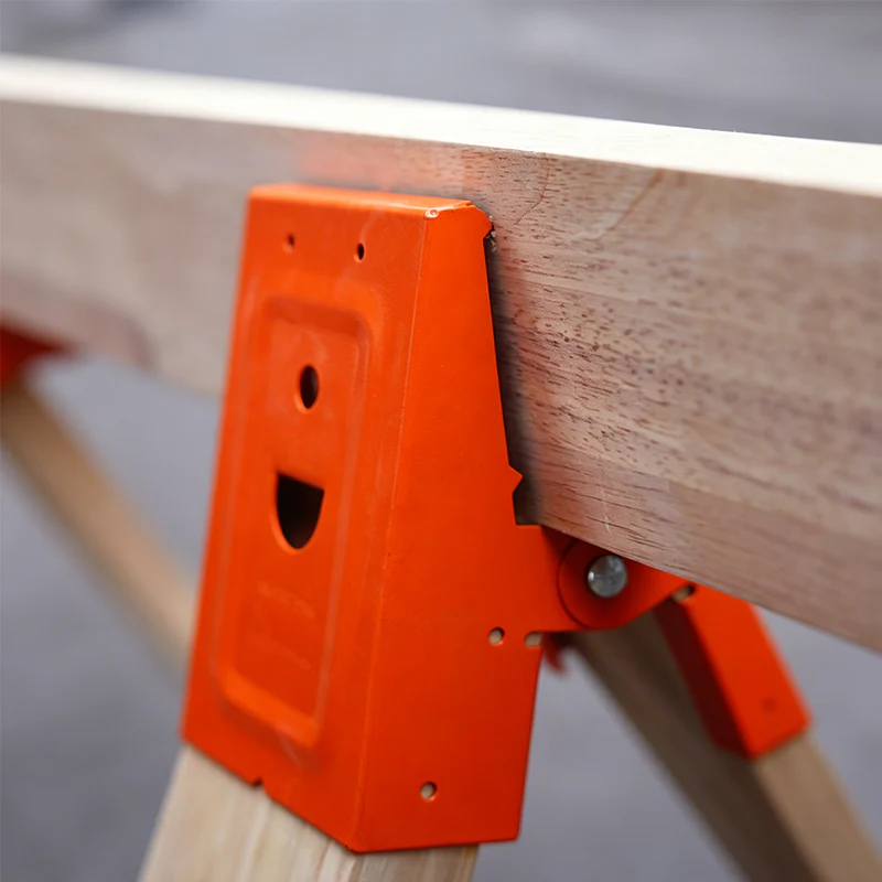 Heavy-Duty Sawhorse Bracket with Down Clamp - Image 4