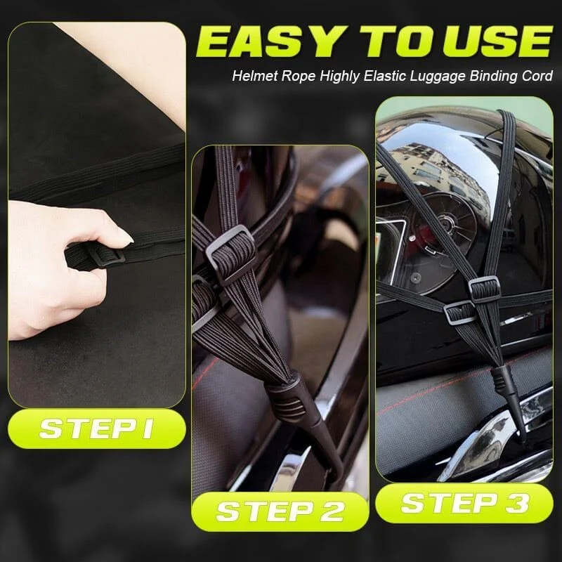🔥BUY 1 GET 1 FREE🔥Helmet Rope Highly Elastic Luggage Binding Cord - Image 7