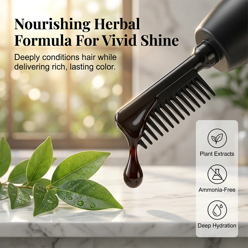 Herbal Hair Dye Comb for Home Use - Image 5