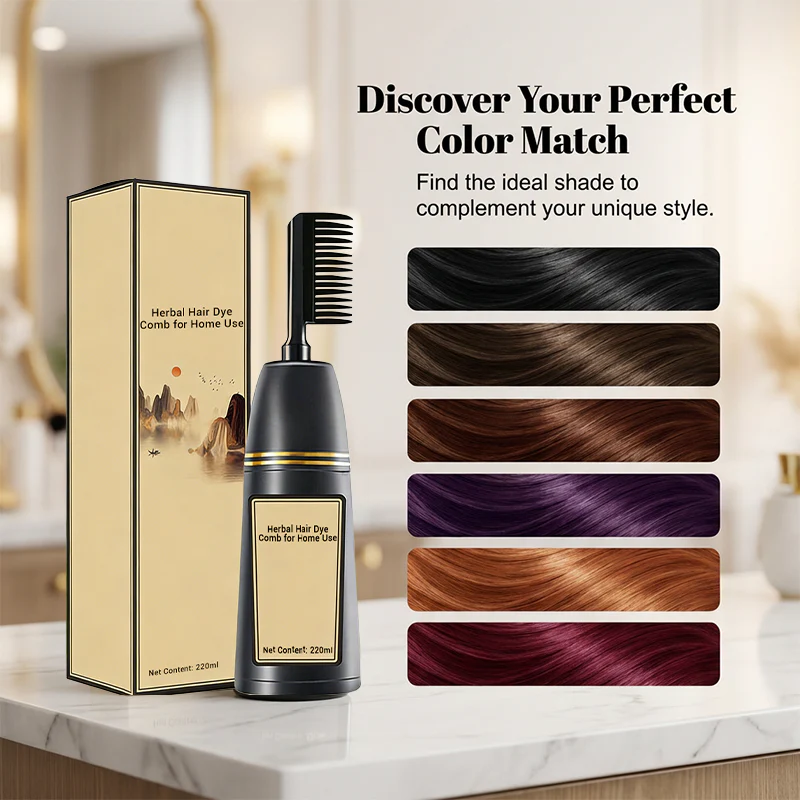Herbal Hair Dye Comb for Home Use - Image 7