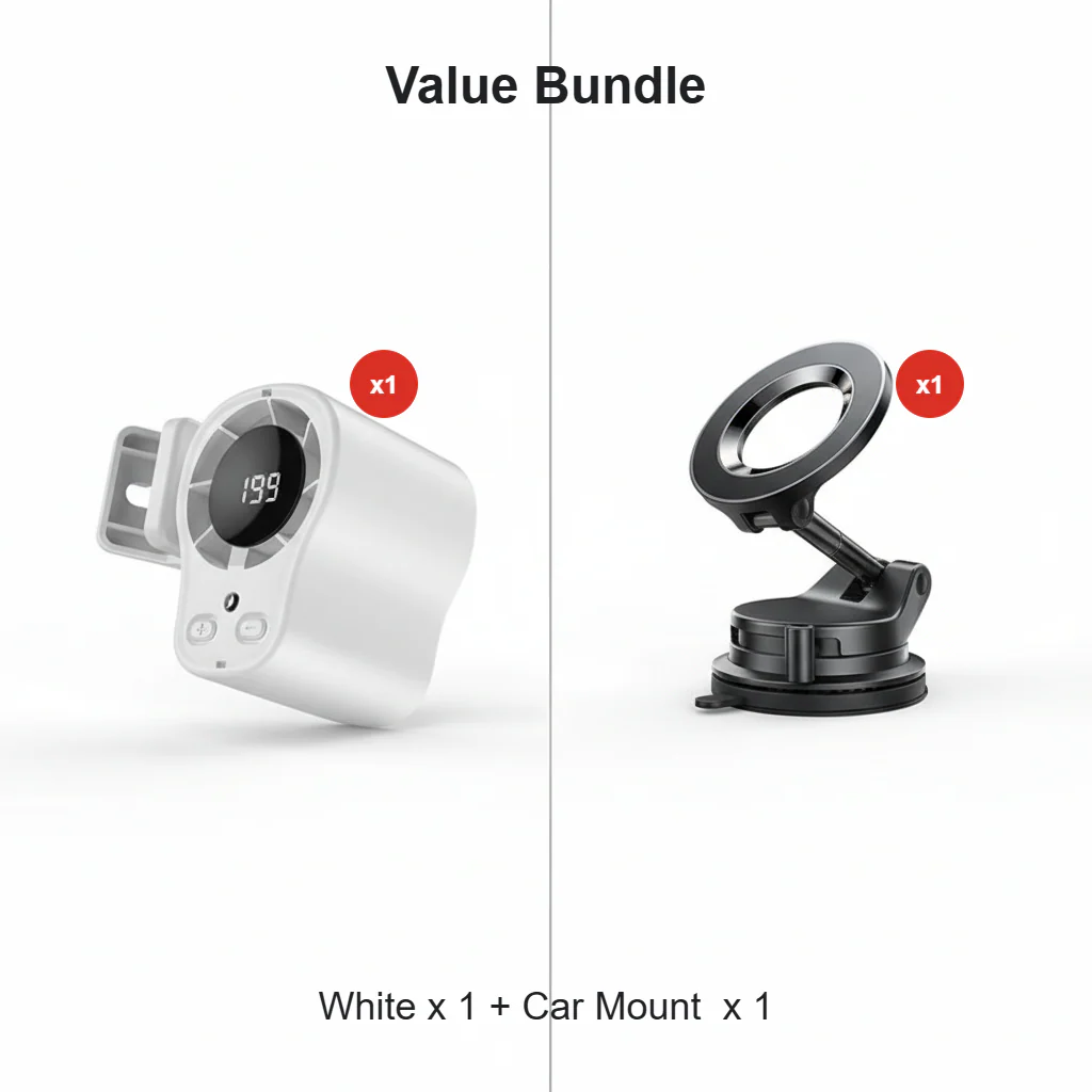 Hands-Free Personal Cooling Fan with LED Display - Image 15
