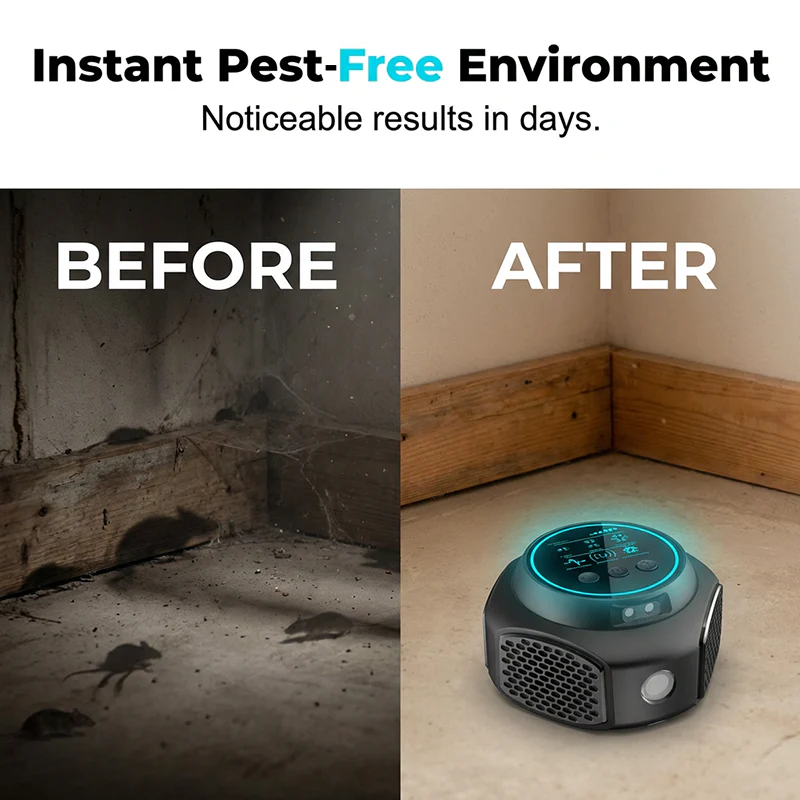 ⚡【High-Power Ultrasonic Pest Repeller】— Rats and cockroaches will leave on their own—no chemicals, no killing! 🚫🐭 - Image 4