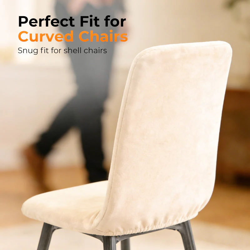 High-Stretch Soft Curved Chair Cover - Image 4