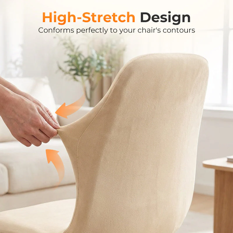 High-Stretch Soft Curved Chair Cover - Image 5
