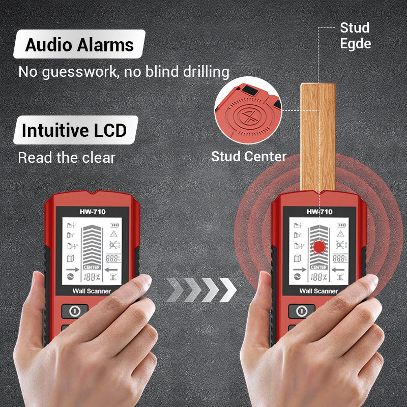 ⚡ Multifunctional Handheld Metal & Wall Detector – Finds Studs, Pipes & Wires, Easy-to-Read LCD 🔧 - Image 4