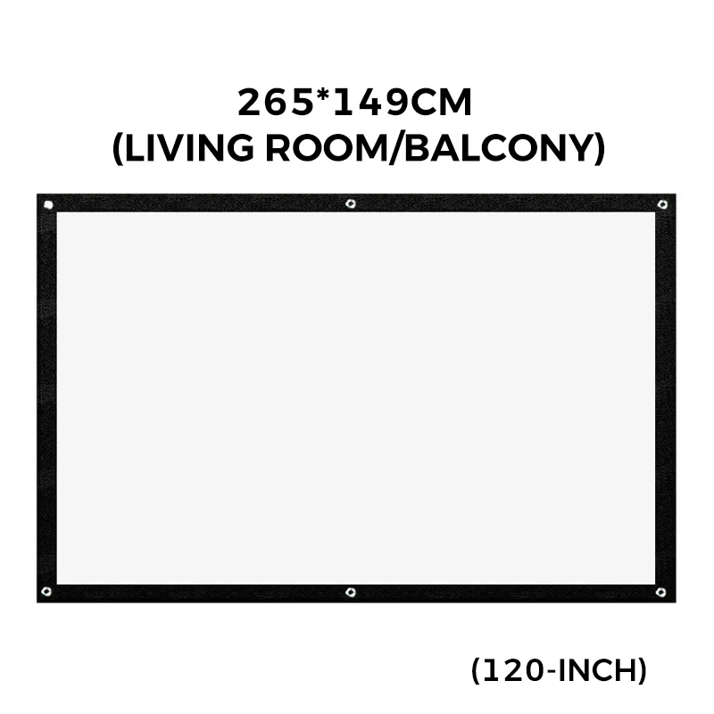🥳2026 HOT SALE🥳💞50K+ SOLD!✨ High Definition Projection Screen - 120-inch Diagonal with Matte White Surface for Crystal Clear Home Cinema Experience 🎬🌟 - Image 9