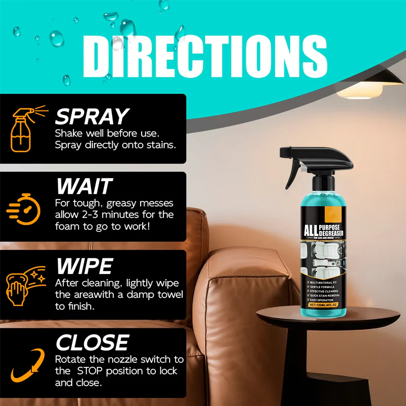✨🔥All-Purpose Degreaser Spray🧼Remove Stains in 1 Second! ⚡ - Image 3