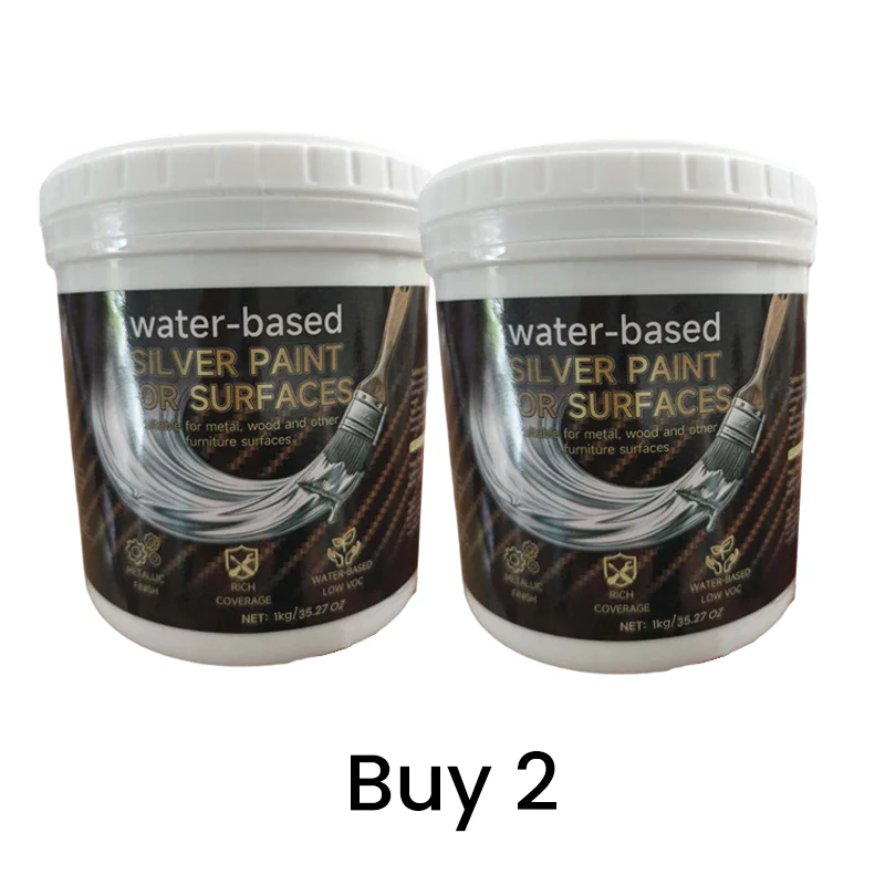 🎨✨ Water-based Silver Paint – Eco-friendly, quick-drying, with a shiny silver finish – Pay on delivery 🖌️✅ - Image 11