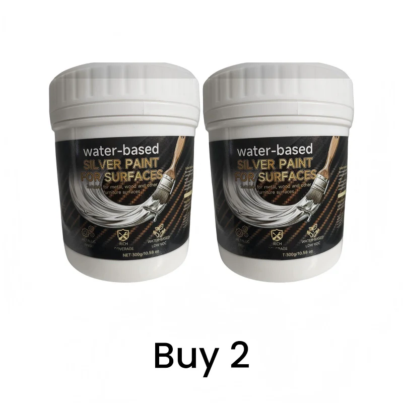 🎨✨ Water-based Silver Paint – Eco-friendly, quick-drying, with a shiny silver finish – Pay on delivery 🖌️✅ - Image 16