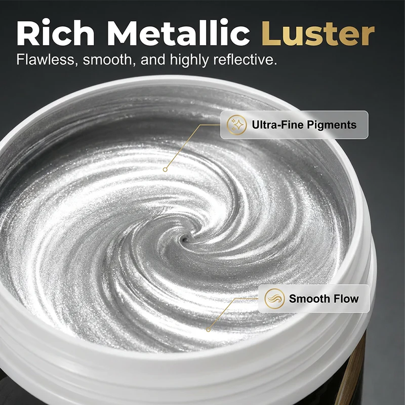🎨✨ Water-based Silver Paint – Eco-friendly, quick-drying, with a shiny silver finish – Pay on delivery 🖌️✅ - Image 8