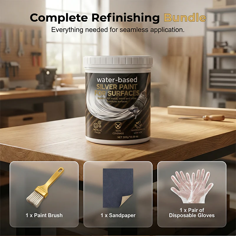 🎨✨ Water-based Silver Paint – Eco-friendly, quick-drying, with a shiny silver finish – Pay on delivery 🖌️✅ - Image 9
