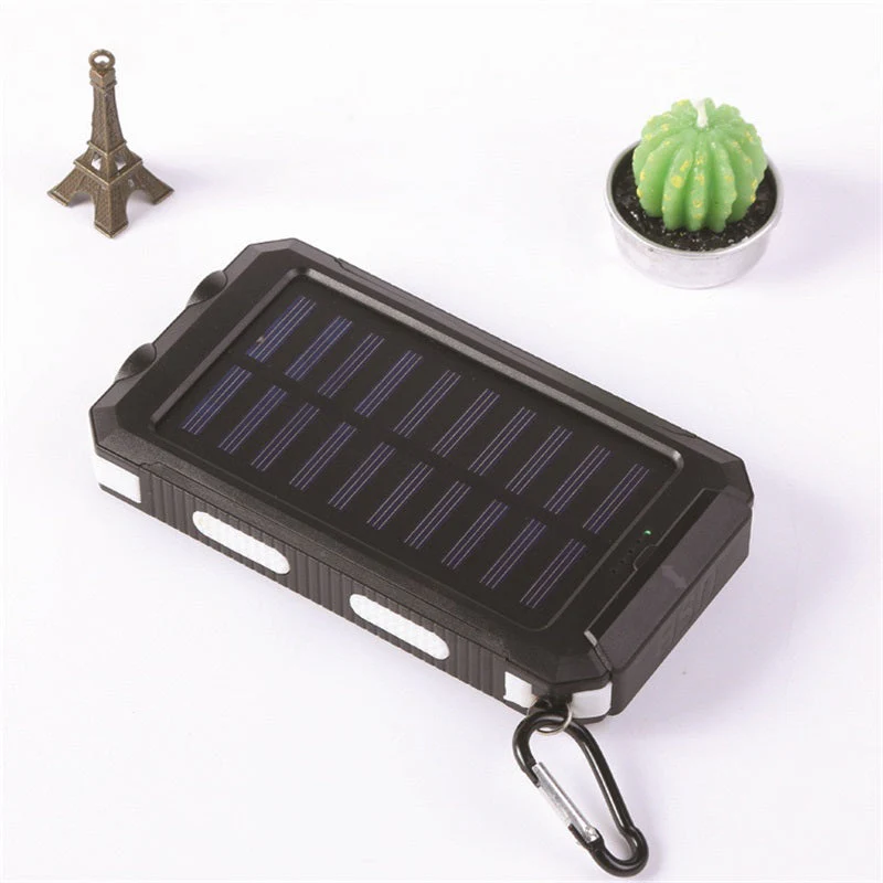 🔥10000mAh Portable Solar Power Bank, Solar Powered Charger with Dual LED Flashlights, Power Bank for Travel, Camping - Image 10