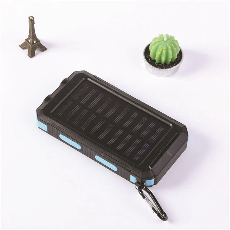 🔥10000mAh Portable Solar Power Bank, Solar Powered Charger with Dual LED Flashlights, Power Bank for Travel, Camping - Image 11