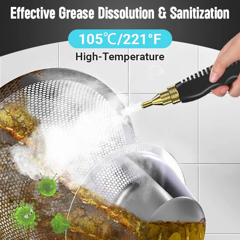 📢📢50 % OFF !!⏰⏰2500W Handheld High-Temperature Pressurized Steam Cleaner - Image 5