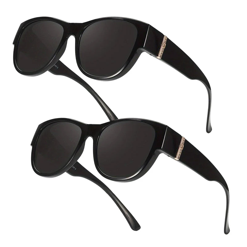 🕶️👓 50% OFF! Attention, glasses wearers: these oversized sunglasses slide right over your own glasses and make you look like a movie star—no expensive clip-ons, no fiddling with lenses! - Image 18