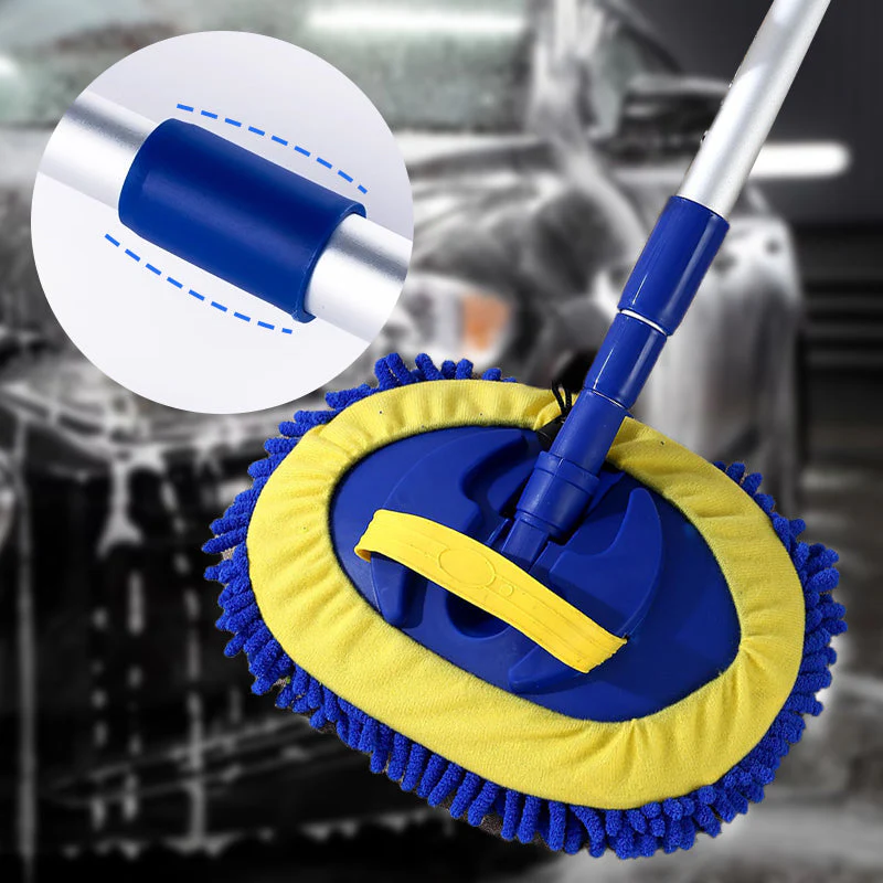 🔥Limited Time Promotion 50% OFF⏰Durable Aluminum Long Handle Telescopic Car Wash Mop – Soft Microfiber, Scratch-Free & Adjustable Length ✨ - Image 6