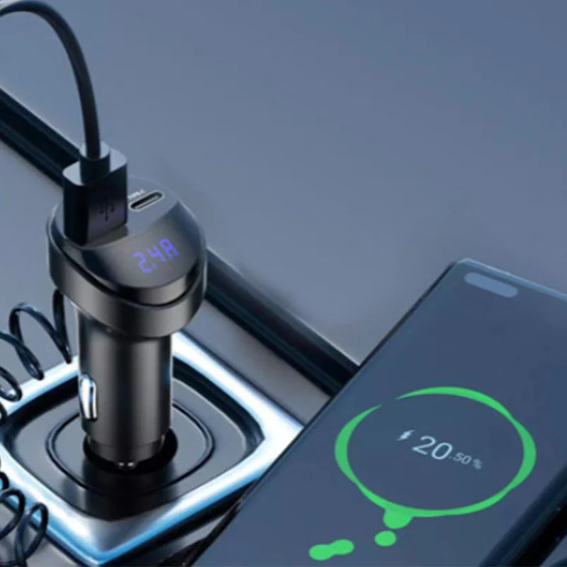 Pxcxu Fast Charging Car Charger with 3-in-1 Charging Cable - Image 5