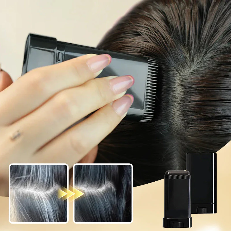 ⏳Time-Limited Special 50% OFF 2-in-1 Hair Coloring Pen with Built-In Comb, Natural Mild Pigment, Fast Temporary Hair Dye Stick for Gray Hair Coverage - Image 2